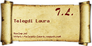 Telegdi Laura névjegykártya